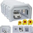 Xmaybang Inflatable Paint Booth 30x20x13ft with 3 Blowers Inflatable Spray Booth，Professional Car Workstation Portable Auto Paint Booth for Cars, Car Parts Painting