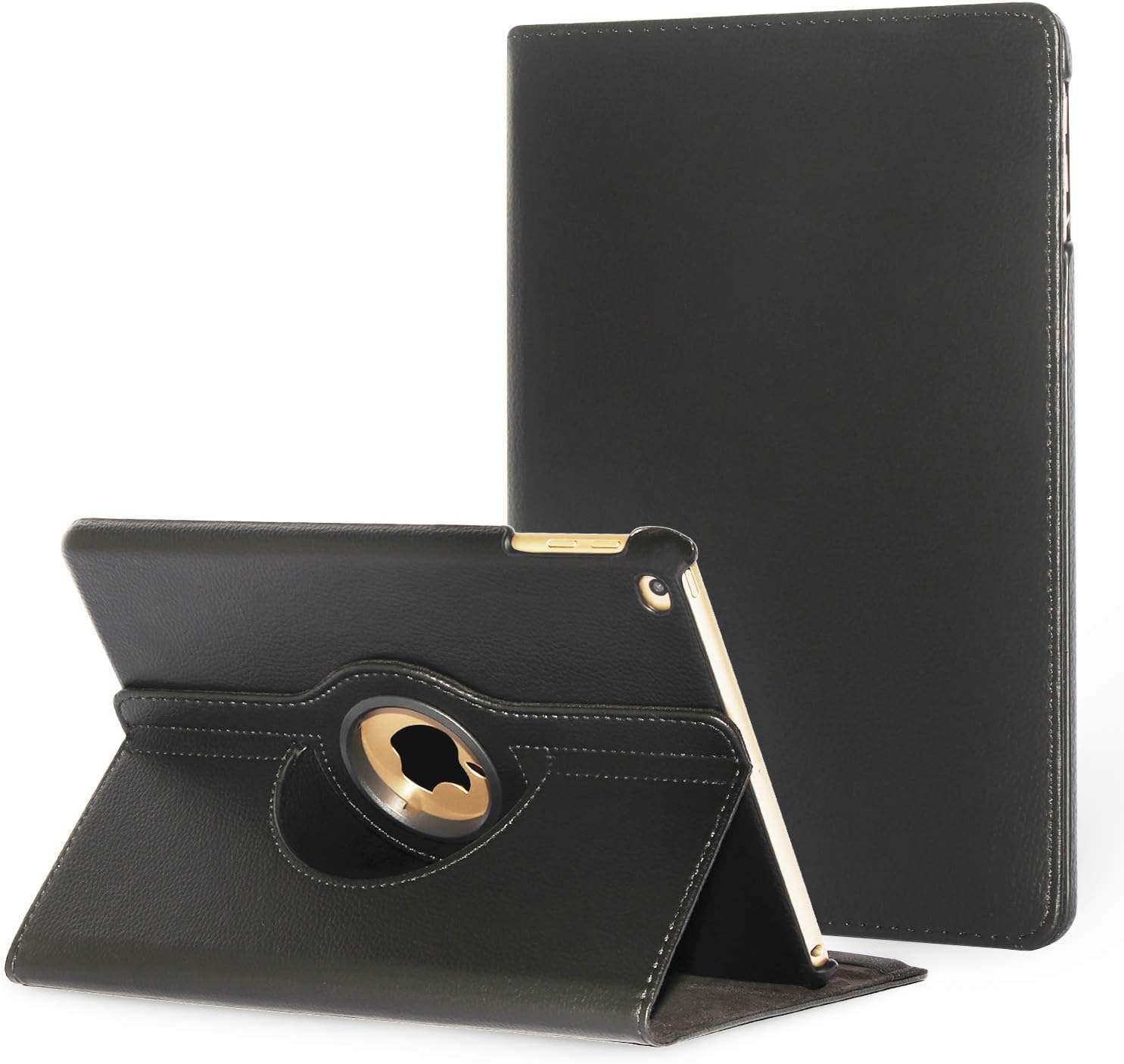 iPad 4 Case Cover,Avril Tian 360 Degrees Rotating Multi Angles Screen Protective Flip Folio Stand Smart Case Cover for Apple iPad 2/iPad 3/iPad 4 9.7 inch Tablet (iPad 2/3/4, Black)