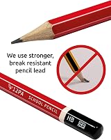12PA 12 HB Pencils in Box Hexagonal Wood Cased For School Office view 4