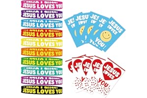Fankya 110Pcs/30Sets Christian Gifts Jesus Loves You Wristbands with Bible Verse Cards Religious Gospel Tracts Fruit of Spirit Jesus Te Ama Let Your Light Shine Rubber Bracelets