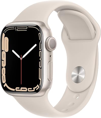 Apple Watch Series 7 GPS 41mm Starlight Aluminum Case with Starlight Sport Band