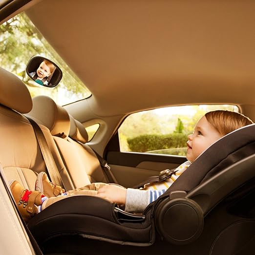Brica By Munchkin Miroir Auto Bebe A Vue Degagee Dual Sight Double Vue Pour Enfant Assis Vers L Avant Ou L Arriere Amazon Fr Bebes Puericulture