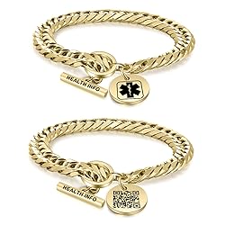 Theluckytag Upgraded QR Code Medical ID Bracelets
