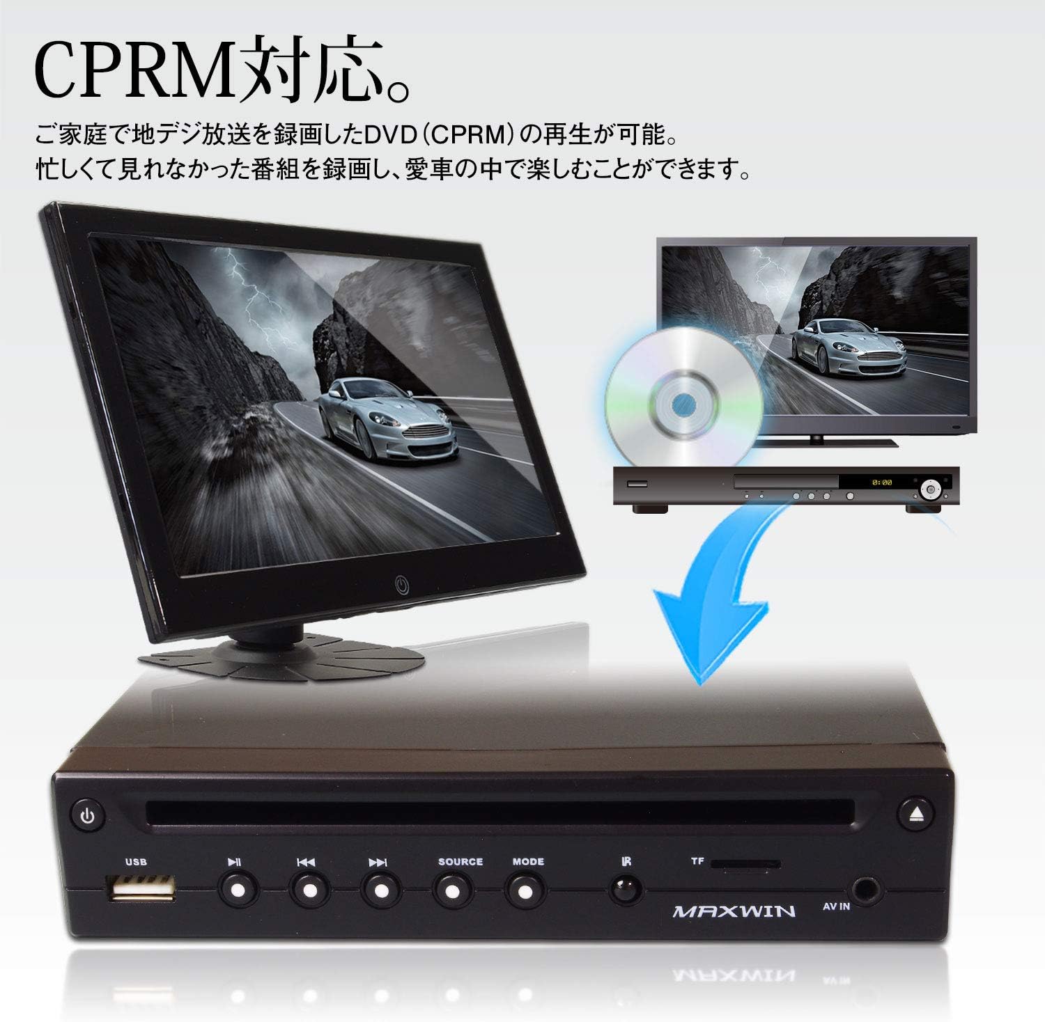 Amazon Co Jp Dvdプレーヤー Dvdプレイヤー 薄型 コンパクト 車載用 Cprm Usb Sd Aux対応 Av入力ケーブル 12v 24v 対応 Dvd306 車 バイク Amazon Co Jp Dvdプレーヤー Dvdプレイヤー 薄型 コンパクト 車載用 Cprm Usb Sd Aux対応 Av入力ケーブル 12v 24v 対応 Dvd306 車 バイク