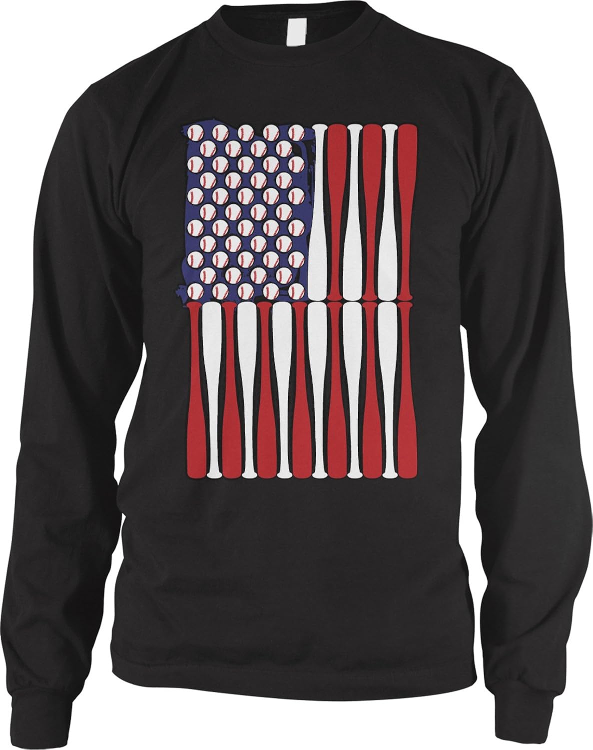 Baseball American Flag Usa Baseballs Bats Shirt 3167 Jznovelty