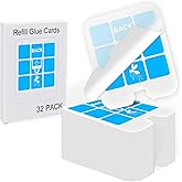 32 Pack Refill Glue Cards, Saferr Home Fly Trap Refill Compatible with Saferr Home SH502, S23005-06 and Dynatrap DT3005W Dot 