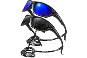 AWGSEE Polarized Sports Sunglasses for Men,TR90 Unbreakable Frame Sunglasses for Fishing Driving Cycling UV400 Protection