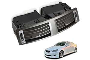 YzusGomumu 55670-53010 Center Dash Air Vent Panel Dashboard Air Conditioning Outlet with Hand Wheels Compatible with 2006-2009 Lexus IS250 IS350 is F Instrument AC Heater Replaces 5567053010