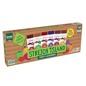 Stretch Island Fruit Leather Snacks Variety Pack - 0.5 Ounce Strips - 48 Count - 4 Pack
