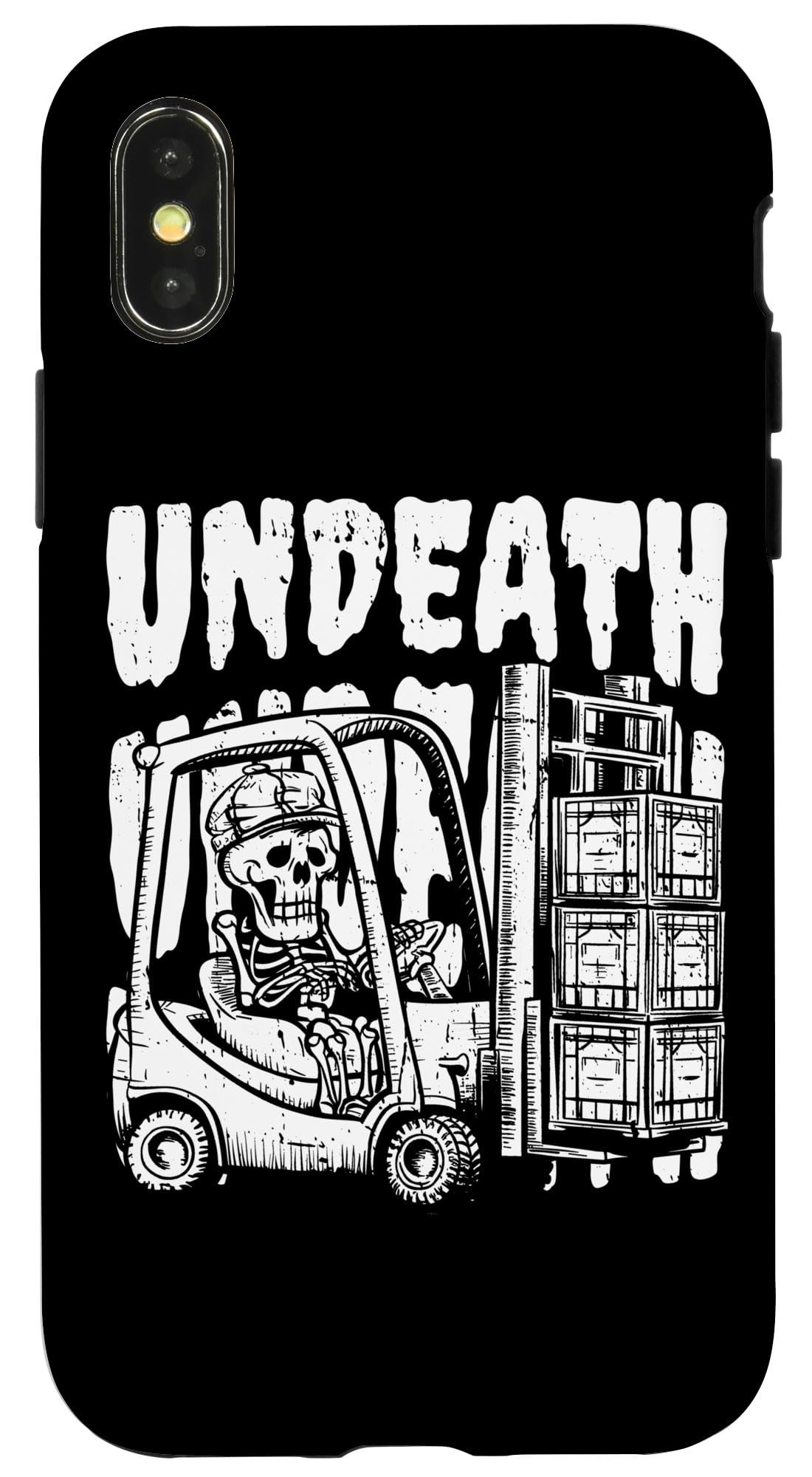 iPhone X/XS Forklifter Skeleton - Warehouse Forklift Operator Undeath Case