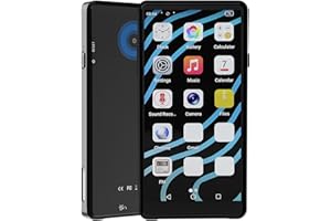 ciciglow for Android 12 MP3 Player, 4.99 Inch Touchscreen Bluetooth 5.0 WiFi MP4 Player with 16MP Camera 4GB+64GB Parental Co