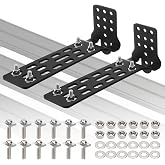 Roof Rack Car Awning Mounting Brackets Extended Adjustable L-Shaped Mount | Heavy-Duty for Cross Bars Off-Road Overland Awning Tent