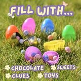 TRIXES 12PCS Empty Plastic Fillable Easter Eggs Large Size view 10