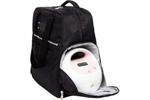Sarah Wells Kelly Breast Pump Backpack & Tote - Insulated Pocket, Laptop Sleeve & Easy-Clean Design, Fits All Pumps, Diaper Bag for Moms (Black)