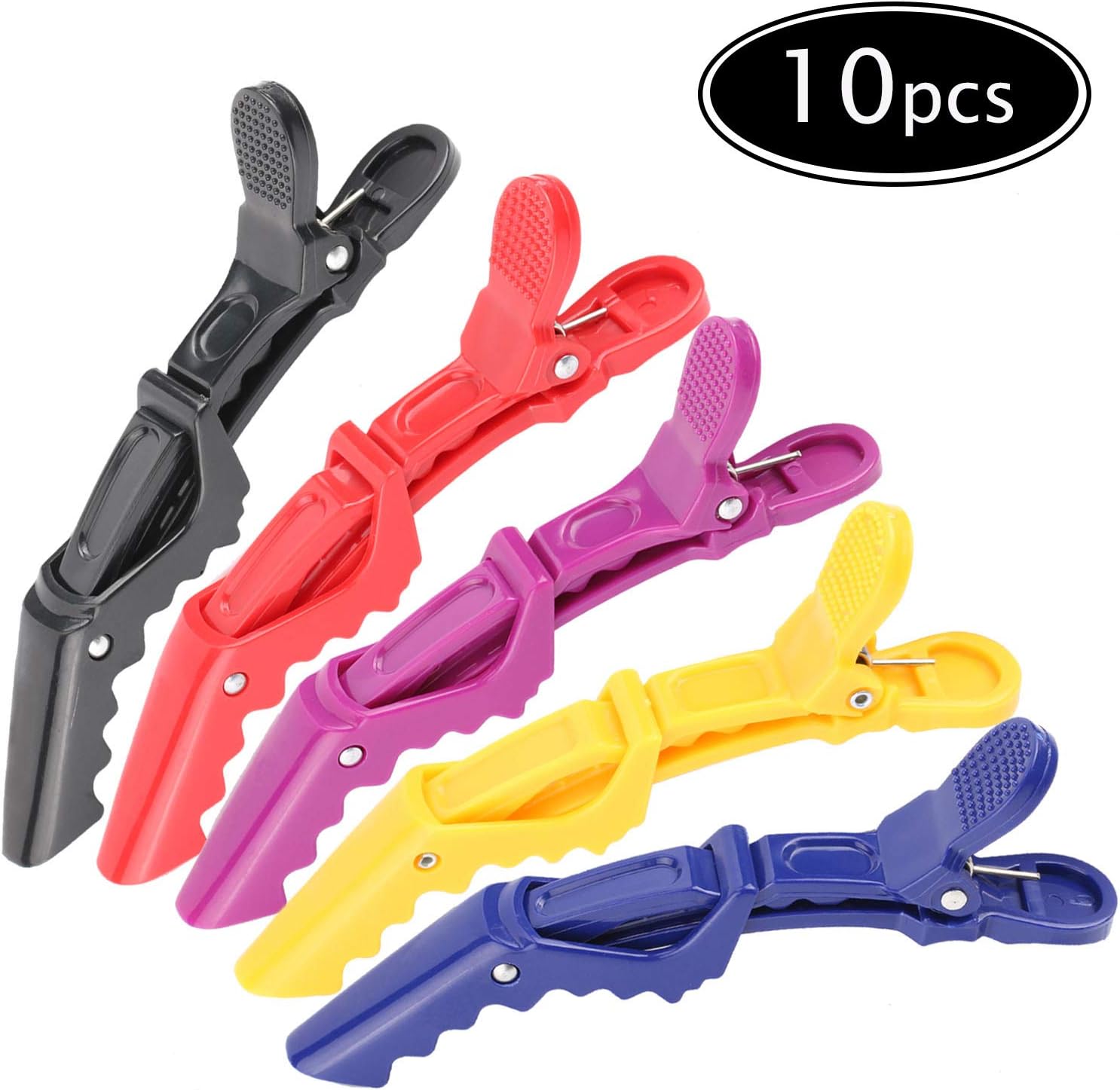 Alligator clip thick hair section hairpin no trace hairdressing non-slip grip and wide-tooth hair styling, hair styling