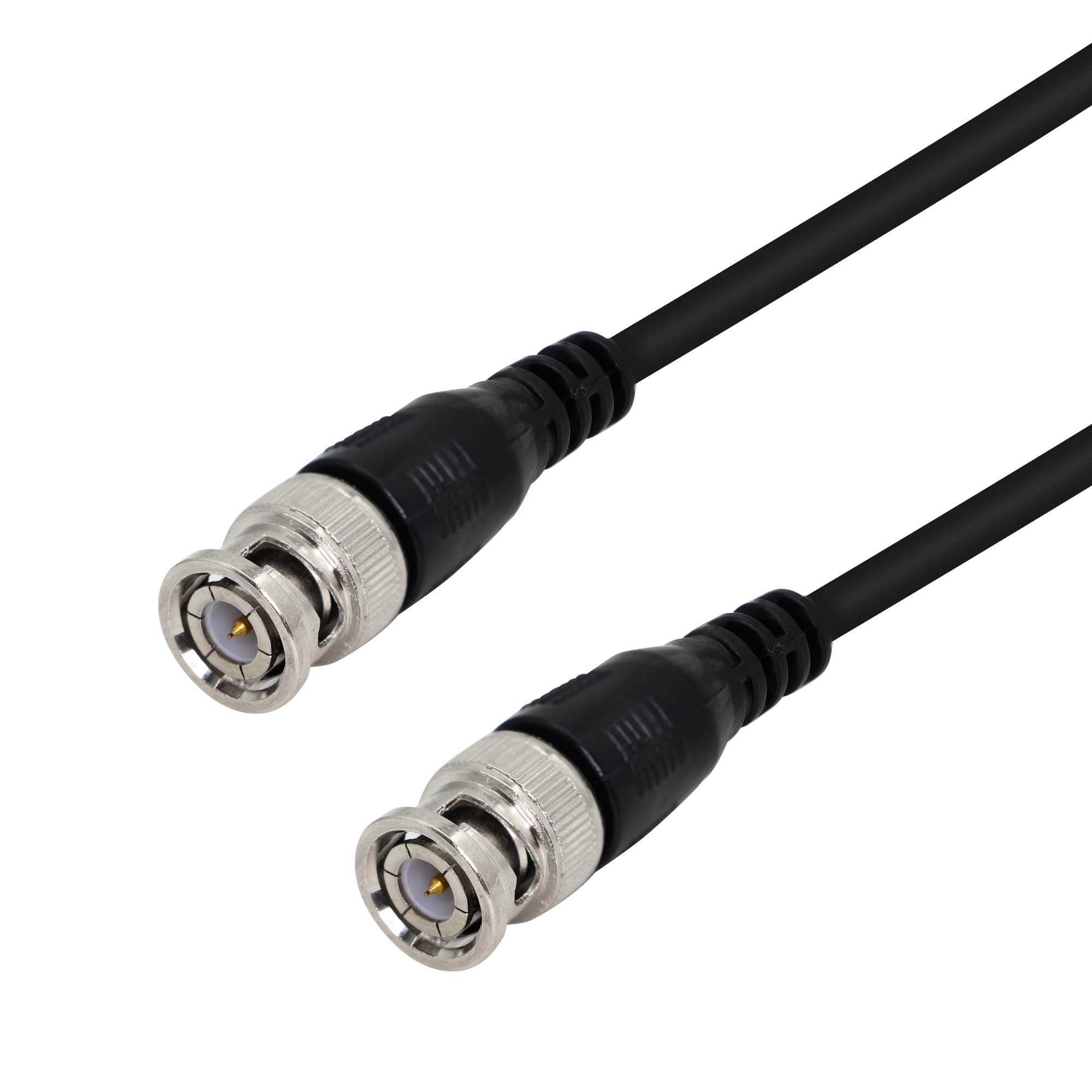 BNC Coaxial Cable, Ultra Low Loss BNC Male to BNC Male Cable 75 Ohm Extension Cable,KANGPING for Video Surveillance Cameras (0.5M)