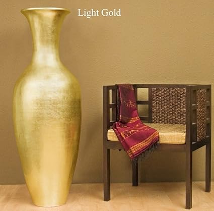 Shopping The Globe 60 Large Bamboo Floor Vase Gold Amazon