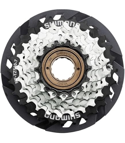 Cassette 14-28 Dents MF-TZ21 Couronne Dentée Shimano Tourney MF-TZ21 - 7 Vitesses 14-28 Dents - Pour Moyeux Filetés Cassette Shimano Tourney