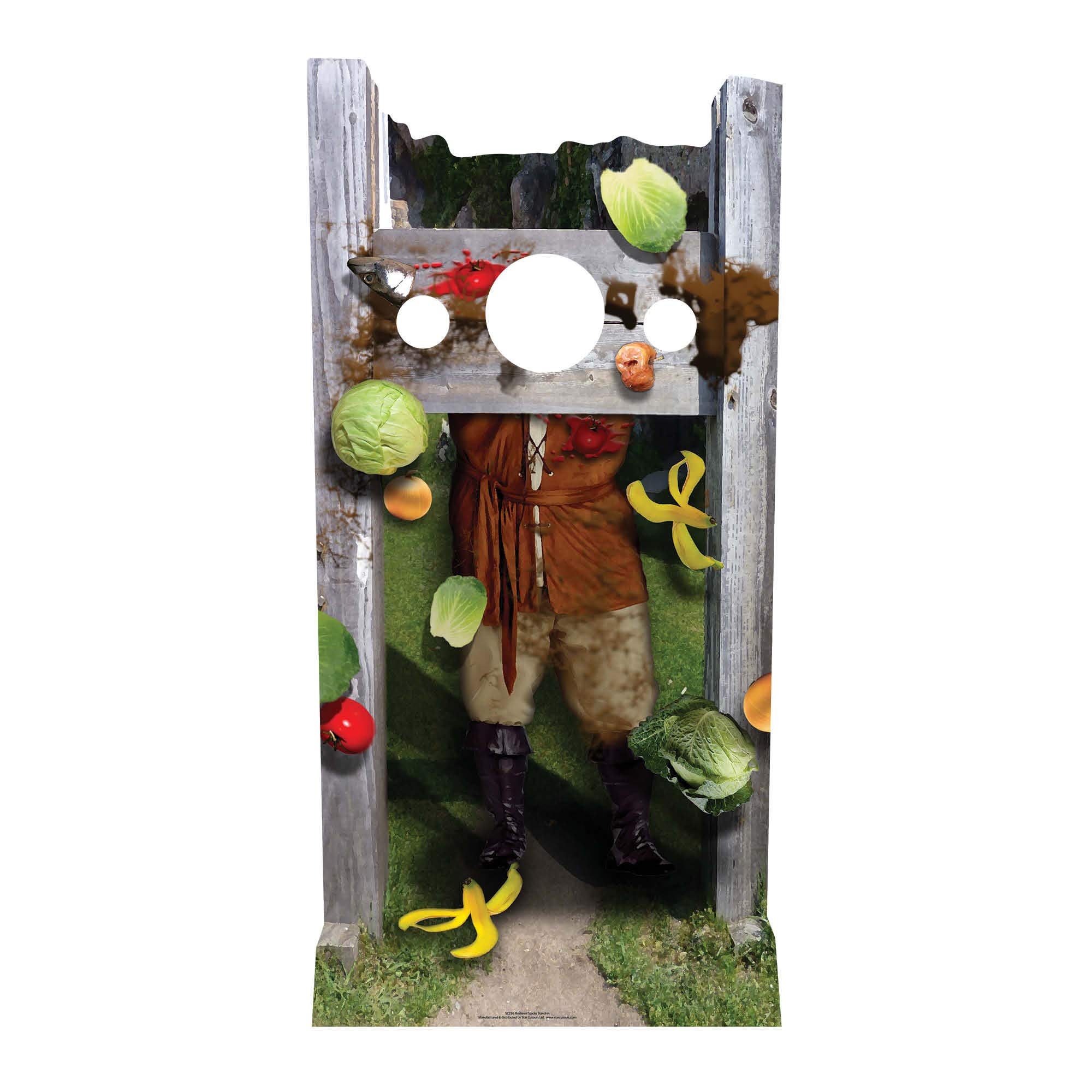 Medieval Stocks Stand In 186cms Lifesize Cardboard Cutout