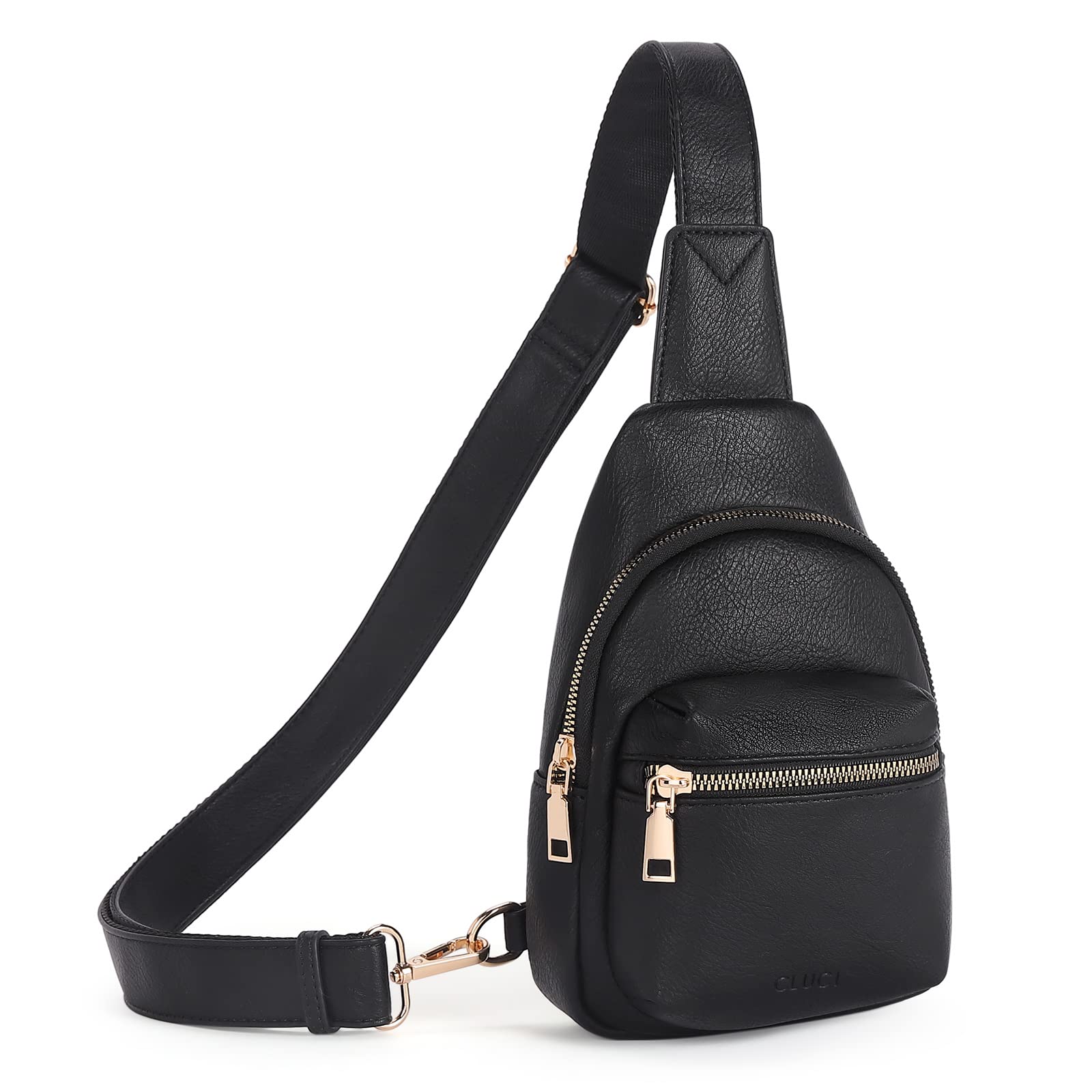 Photo 1 of CLUCI Small Sling Bag for Women, Leather Crossbody Fanny Packs Trendy, Women's Chest Bag