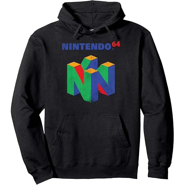 Amazon.com: Nintendo 64 Logo Colorful Graphic Hoodie