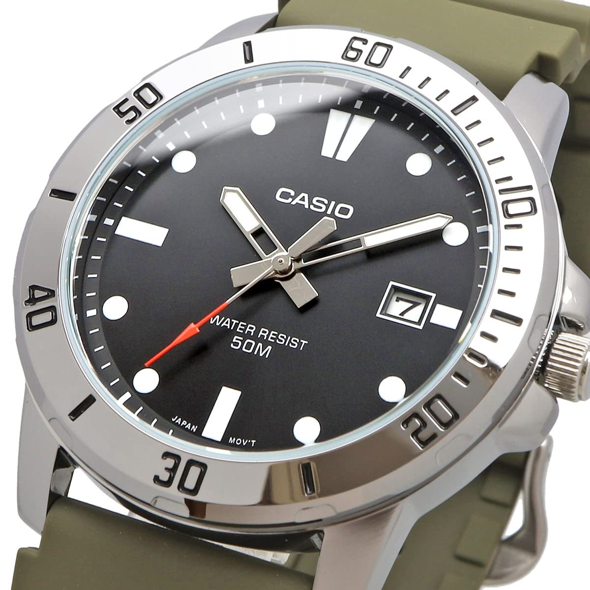 [カシオ] CASIO スタンダード アナログ クオーツ メンズ 腕時計 MTP-VD01-3EV ミリタリー オリーブ 海外モデル [並行輸入品]