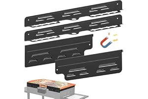 BAIPOK Wind Guards for Blackstone 36 Inch Griddle, Magnetic Stainless Steel Wind Screen for Blackstone Grill, Blackstone Griddle Accessories, No tools Easy to install, Compatible with Hood Side Shelf, Black
