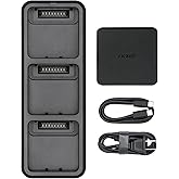LKTOP 100W Mavic 3 Series Battery Charging Hub Kit for DJI Mavic 3/Mavic 3 Pro/Mavic 3 Classic/Mavic 3 Pro Cine/Mavic 3 Cine/Mavic 3 Thermal/Mavic 3 Enterprise Drone, with 100W USB-C Power Adapter