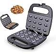 Walnut Cookie Maker 12 Holes Mold Maker Electric Walnut Cake Maker Mini Nut Waffle Bread Machine Sandwich Iron,Toaster Baking Breakfast Pan