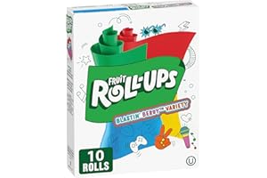 BETTY CROCKER FRUIT ROLLUPS Berry Fruit Flavoured Snacks, Pack of 10 Rolls