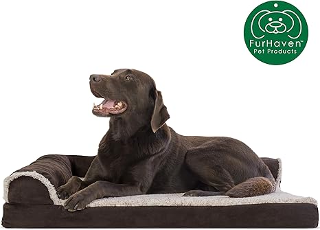 Amazon Com Furhaven Pet Dog Bed Deluxe Orthopedic Two Tone