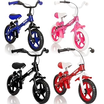 Stimo24 Laufrad Kinderrad (MIT BREMSEN) / Fahrrad / Lernlaufrad in 4 (Pink)