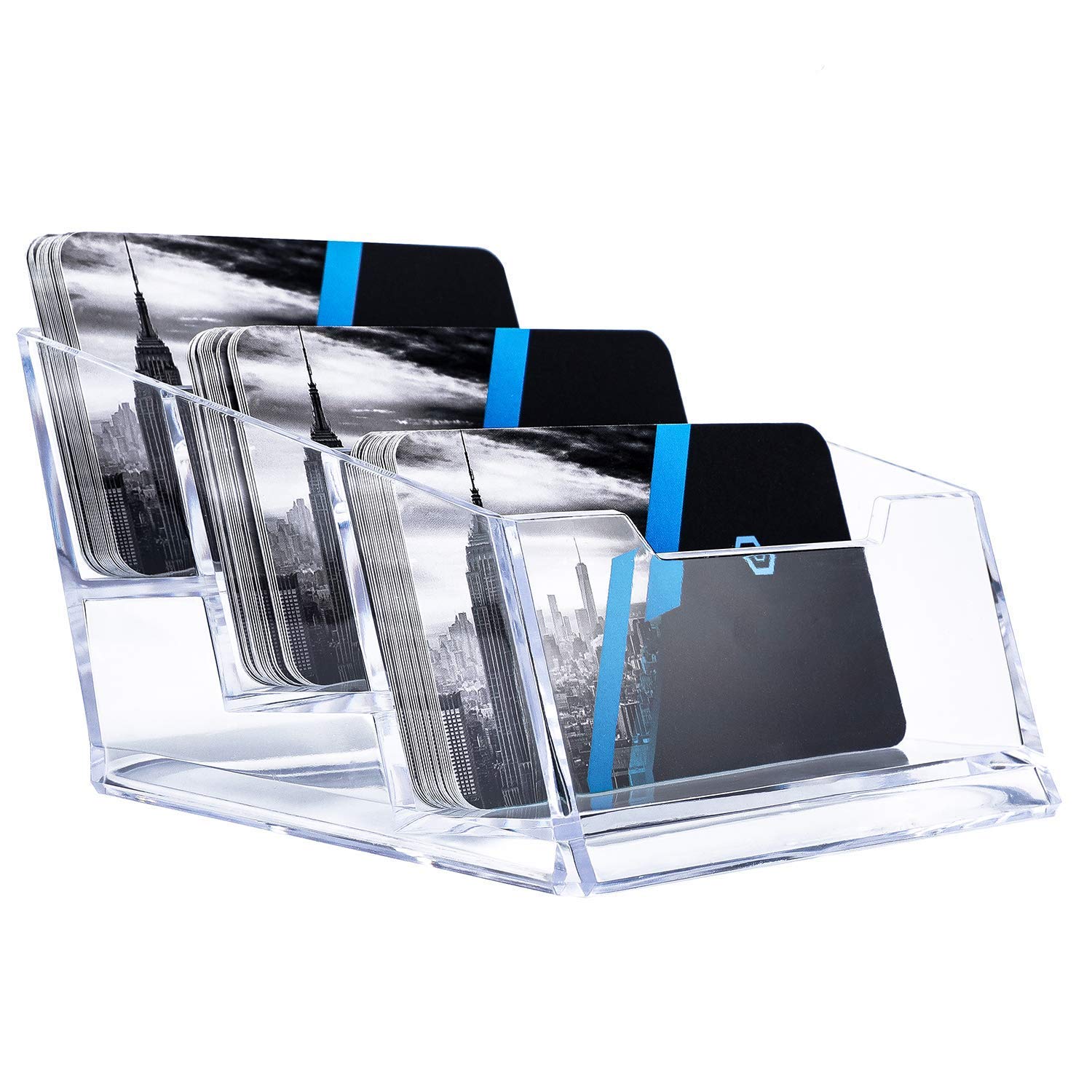 Dahsha Premium Business Card Holder 3 Tiers Acrylic Visiting Card Stand