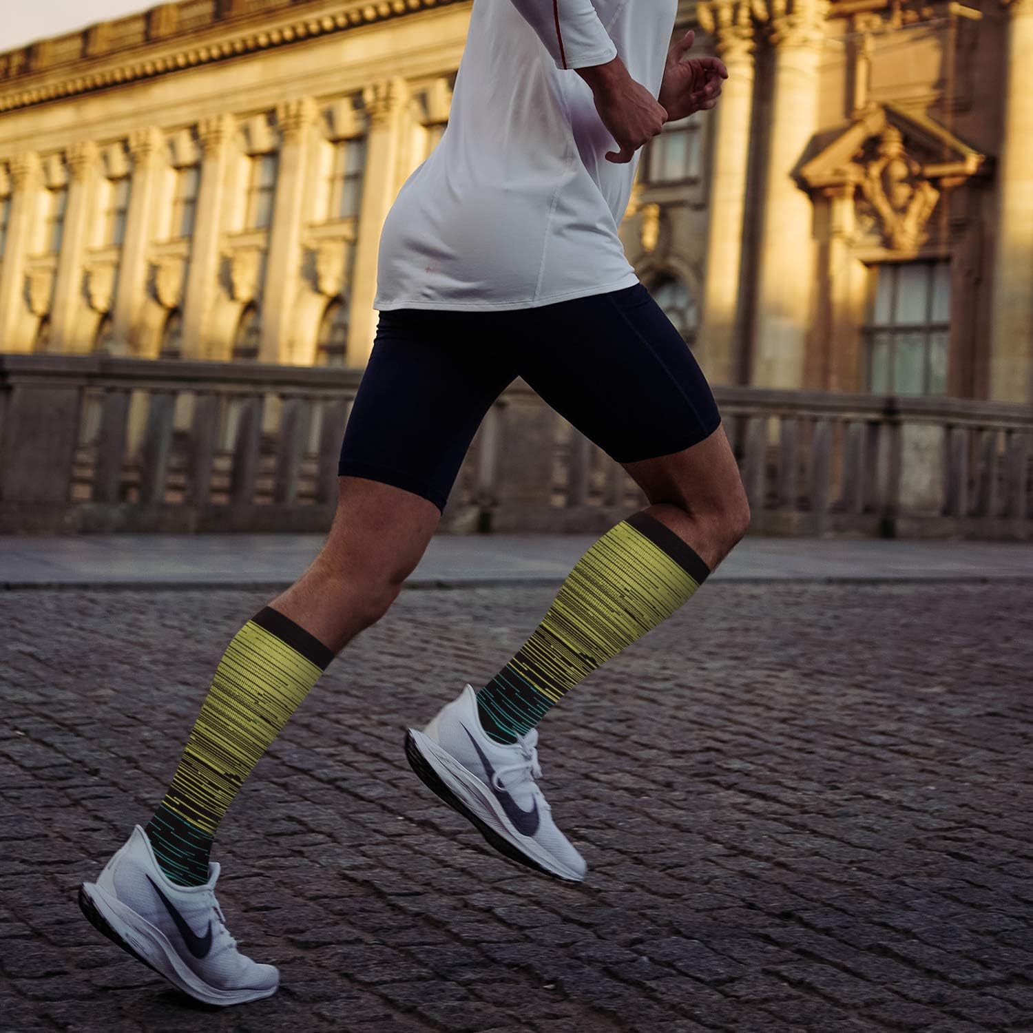 5 Pairs Compression Socks (20-30mmHg) for Men & Women Compression Stockings for Running, Athletic, Travel，Edema，Nurses (L/XL): Clothing
