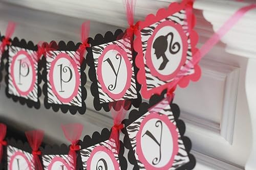 barbie silhouette party supplies