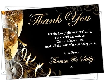 D L Designs Ltd Personalised Golden Wedding Anniversary Thank