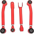KUAFU 0-8" Lift Adjustable Control Arm Compatible with 1986-2001 Jeep Cherokee XJ 1985-1992 Jeep Comanche MJ 1993-1998 Jeep Grand Cherokee ZJ 1997-2006 Jeep Wrangler LJ/TJ Powder Coated - Red