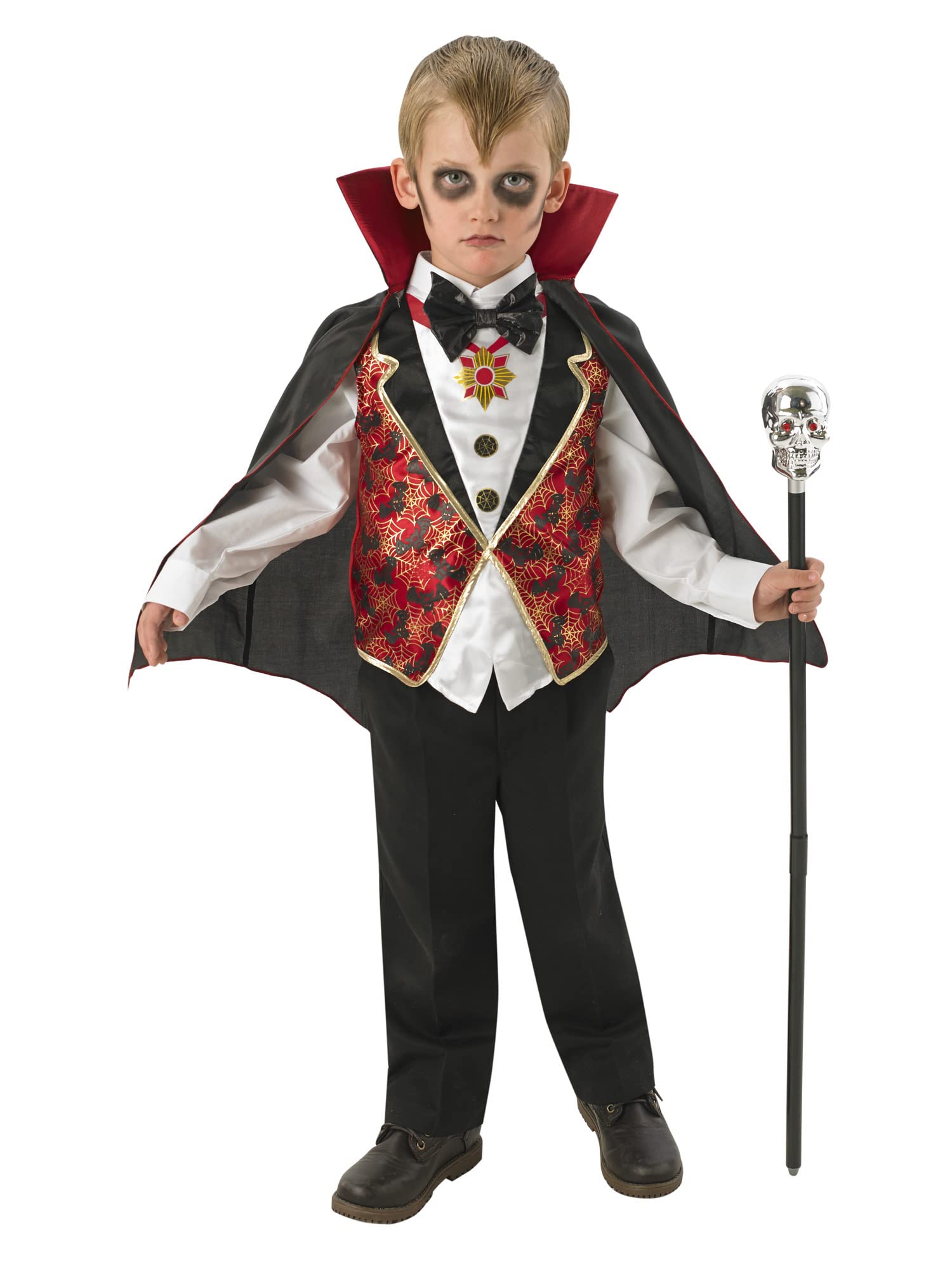 Rubies 880346L Official Dracula Costume, Boy's, Black/Red, Large Halloween