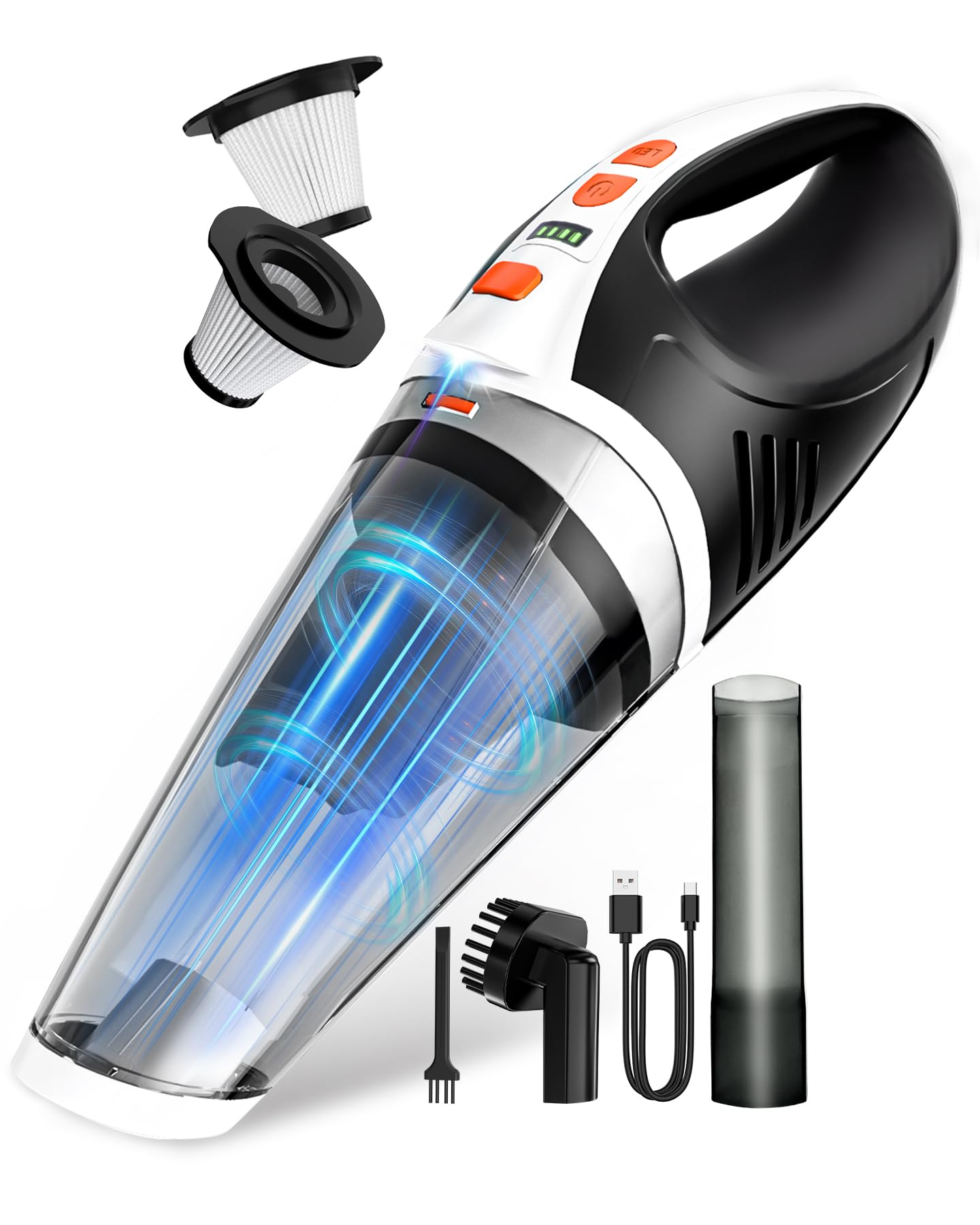 Photo 1 of BRL Handheld Vacuum Cordless, Brushless Car Vacuum Cleaner with 12000PA Powerful Suction, 2 Suction Modes Mini Hand Vacuum, Dry & Wet, Portable Vacuum for Car Pet Hair, Home, Office, Keyboards