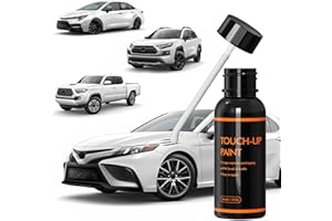 XTryfun 040 Super White Touch Up Paint for Car, DIY Car Paint Scratch Repair Kit, Automotive Paints, Quick & Easy Fix Scratch Repair Compatible with Toyota Camry/Corolla/RAV4/Tacoma/Tundra/4Runner
