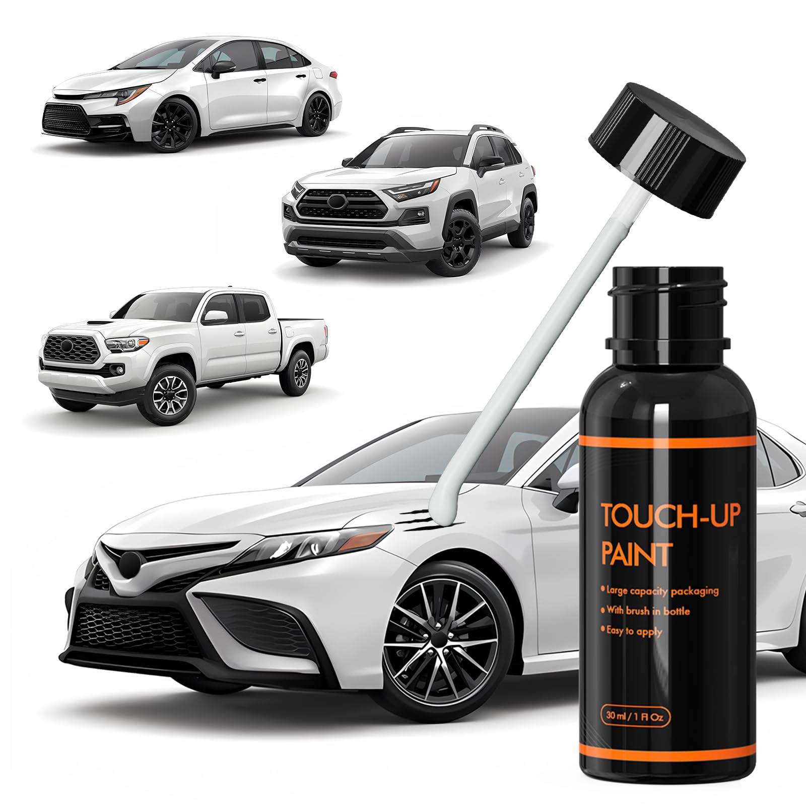 XTryfun 040 Super White Touch Up Paint for Car, DIY