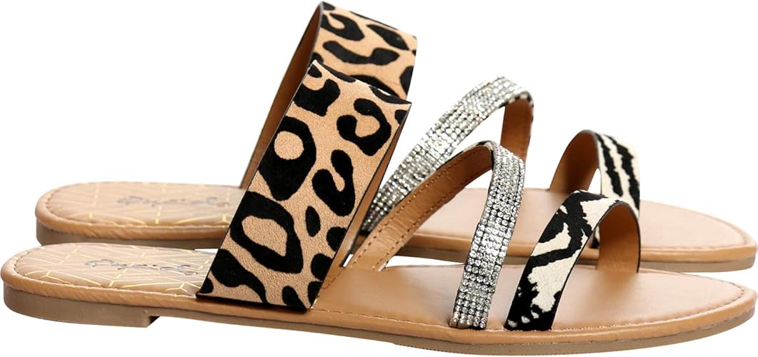 qupid cheetah sandals