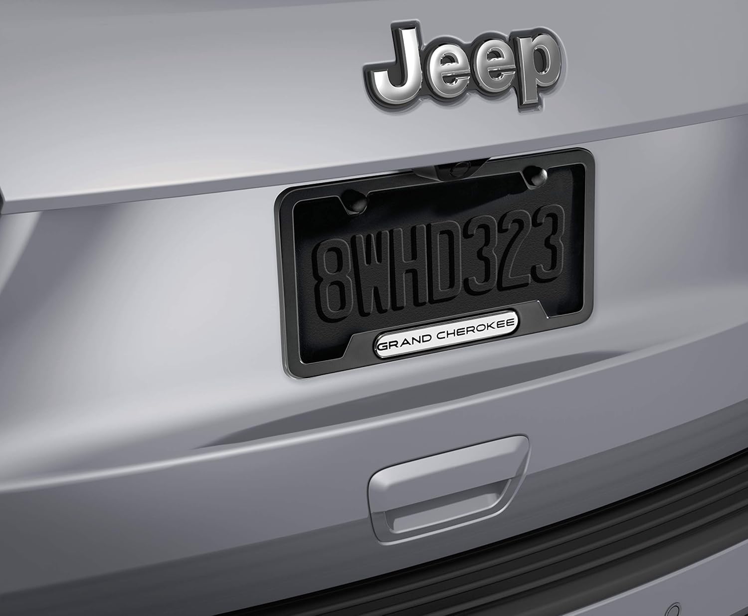jeep grand cherokee rear license plate holder