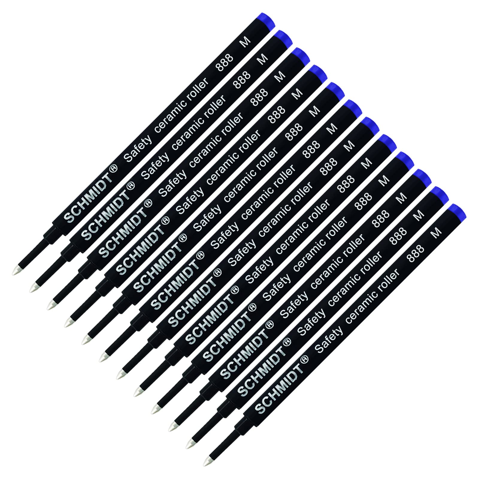 Photo 1 of 12 Pack - Schmidt 888 Blue Medium Rollerball Refill