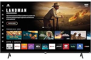 VIZIO Onn WFD43S-0830 43" Class (1080p) FHD Powered Smart TV, Vibrant Streaming, & Compatible with Apple AirPlay, Google Home, and Alexa (Renewed)