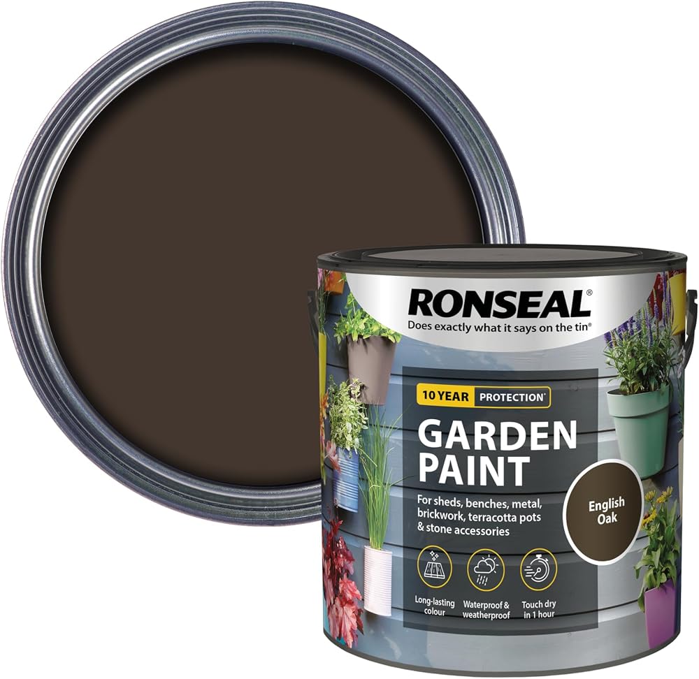 Ronseal Garden Paint English Oak 2.5 L Garden Paint
