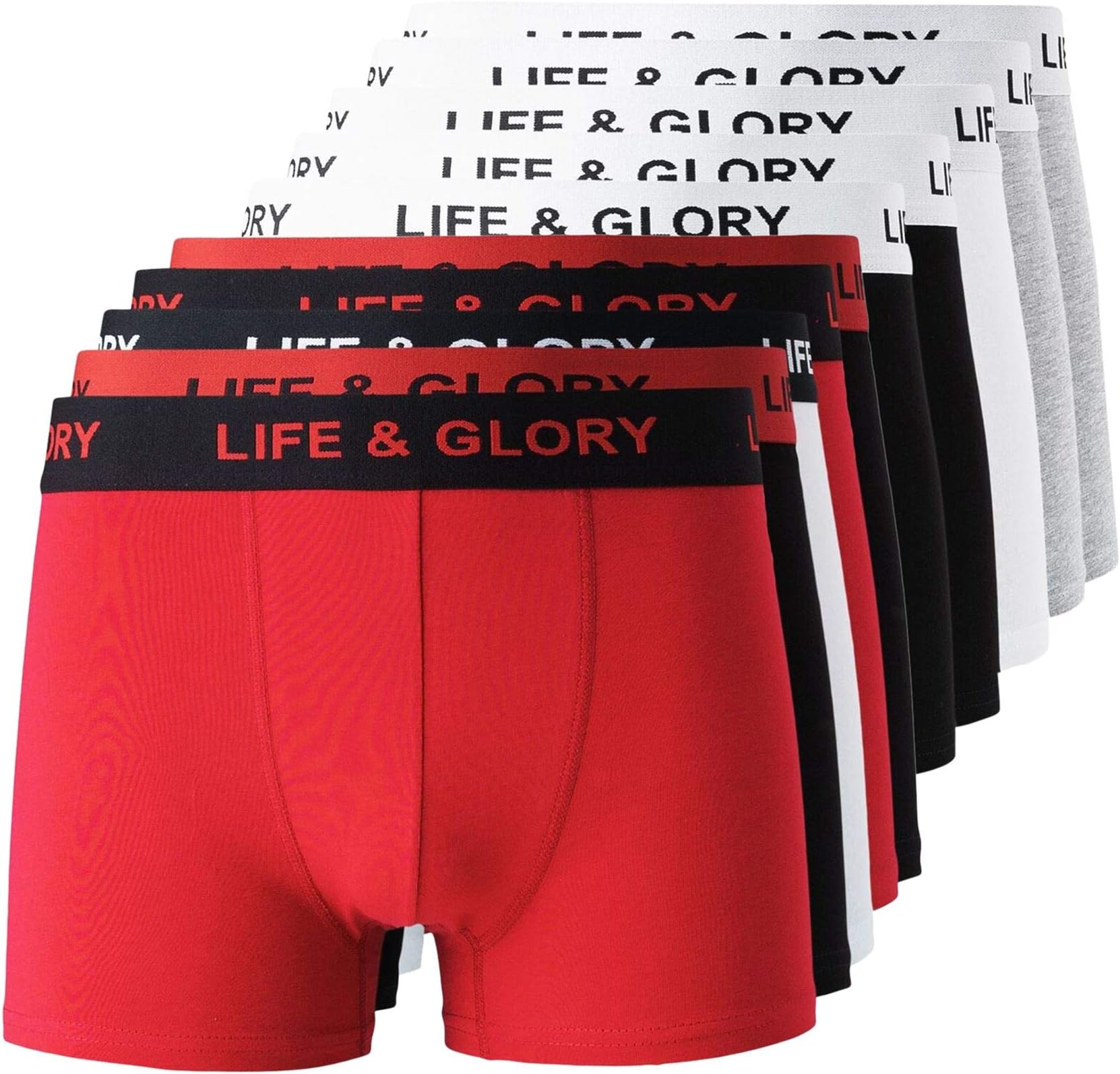 Life and Glory Mens Boxers Shorts Multipack 10PK Underwear Gift Set 10 Pack
