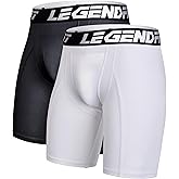 Legendfit Men Baseball Football Straps Compression Underwear w/Cup Pocket(NO Cup) Protective Athletic Shorts - 2 Pack
