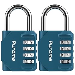 Puroma 2 Pack Combination Lock for Locker 4 Digit