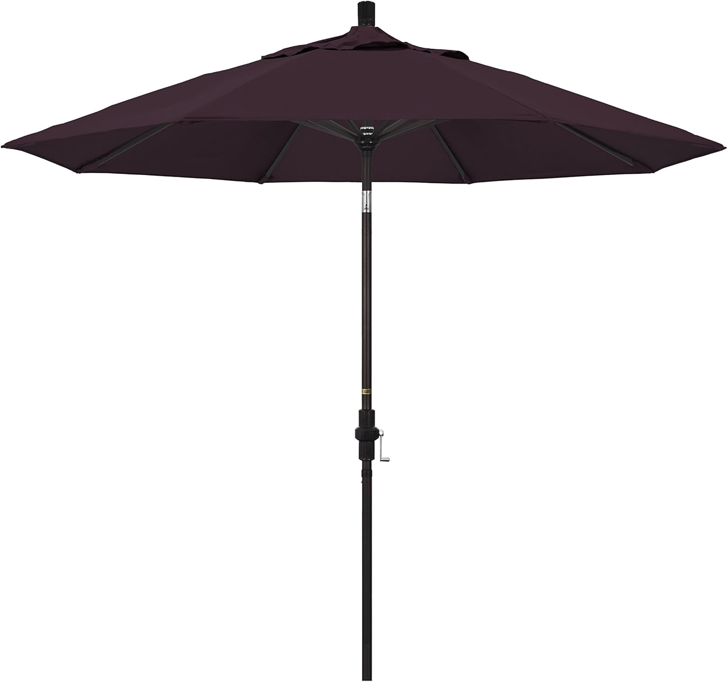 Amazon Com California Umbrella 9 Round Aluminum Market Umbrella Crank Lift Collar Tilt Bronze Pole Pacifica Purple Patio Umbrellas Garden Outdoor